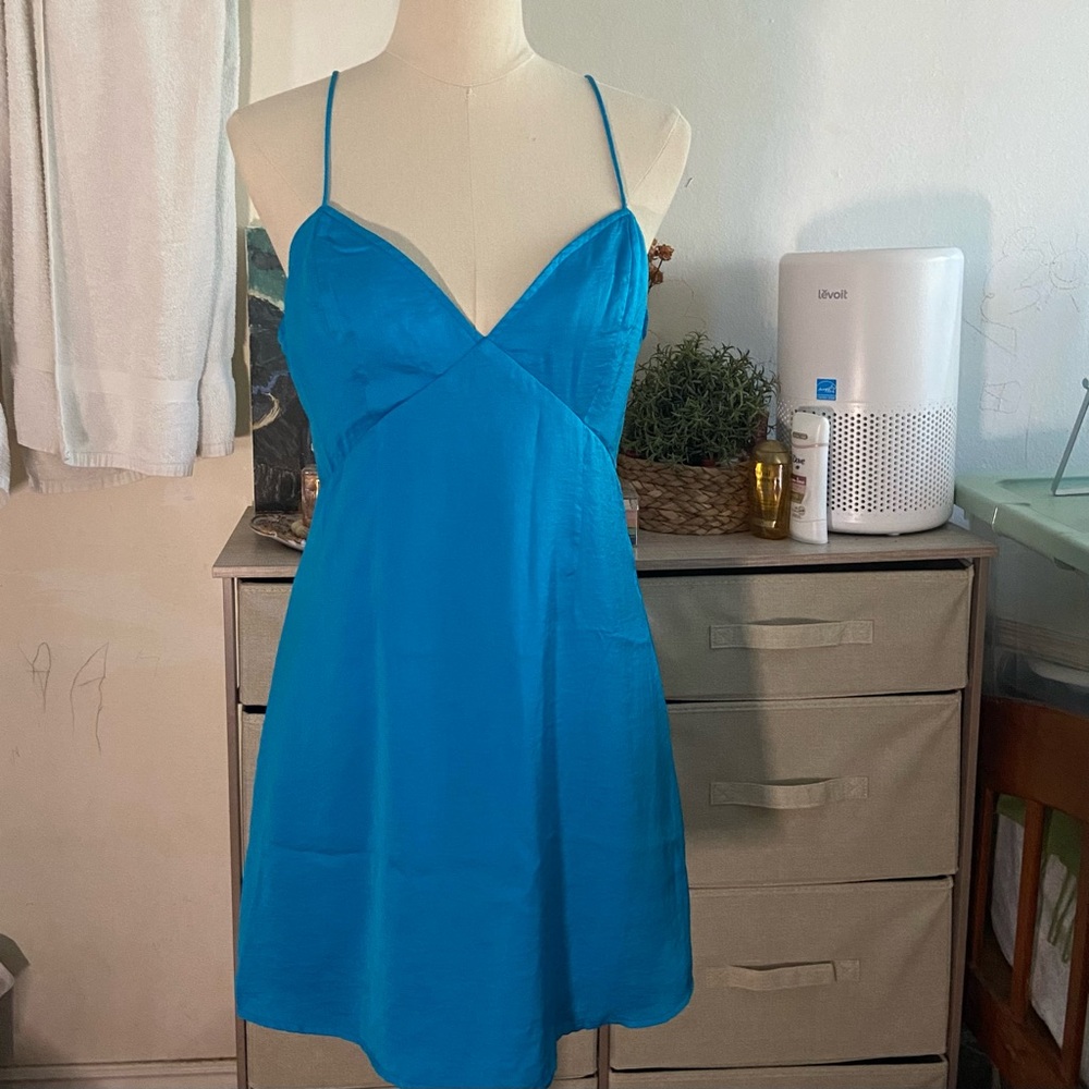 Satin Mini Dress